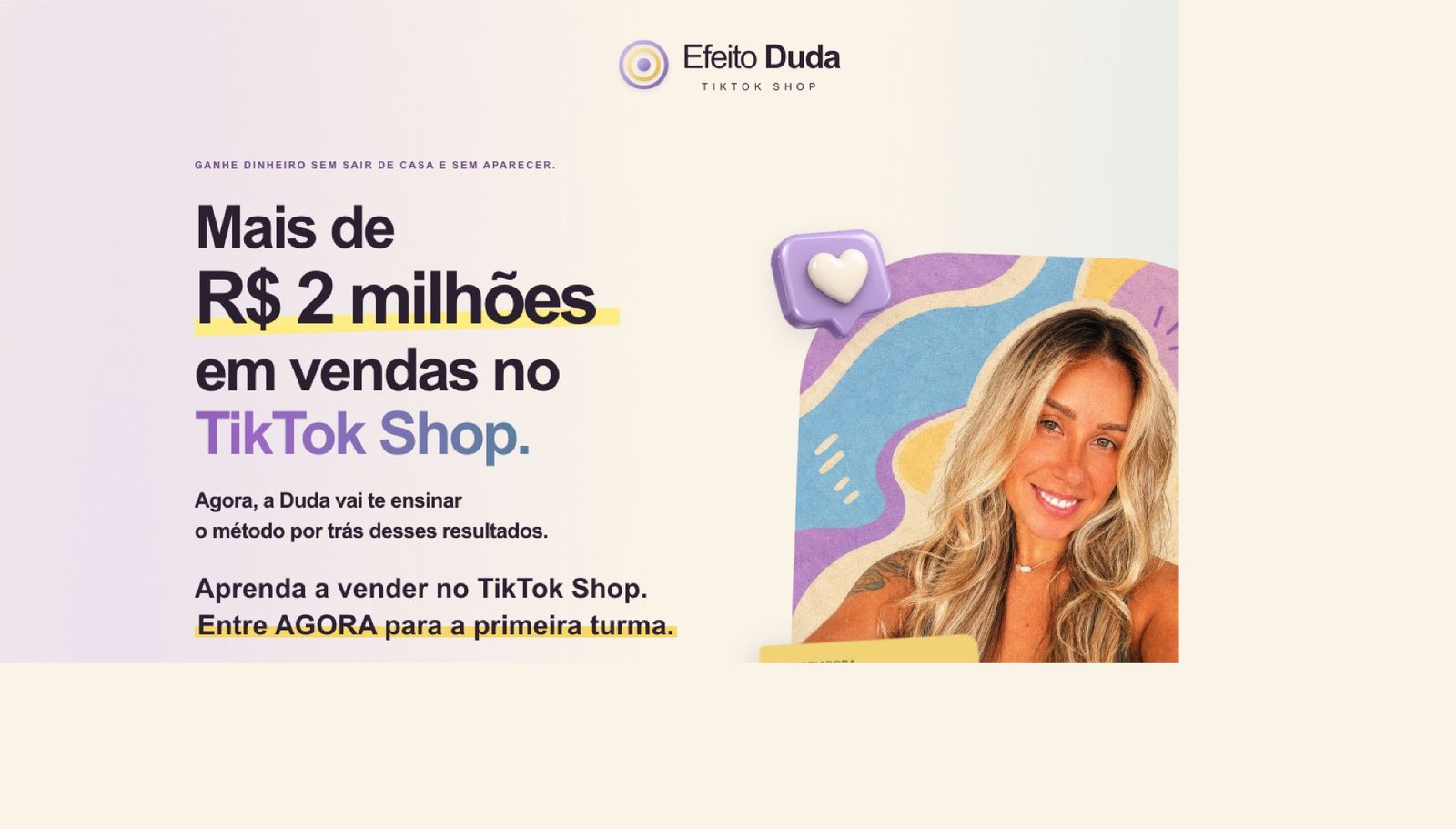 Página inicial do curso Efeito Duda